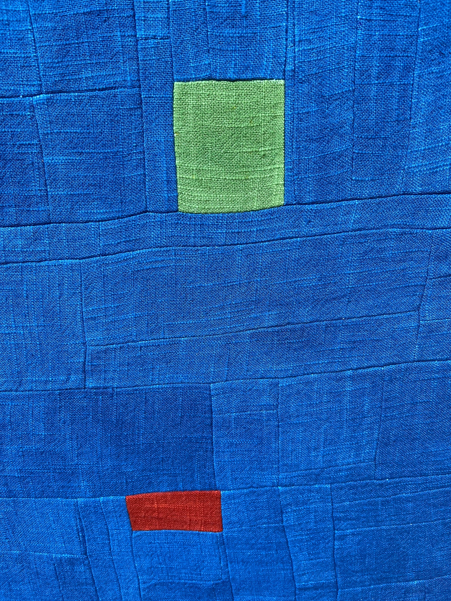 34” x 39” blue