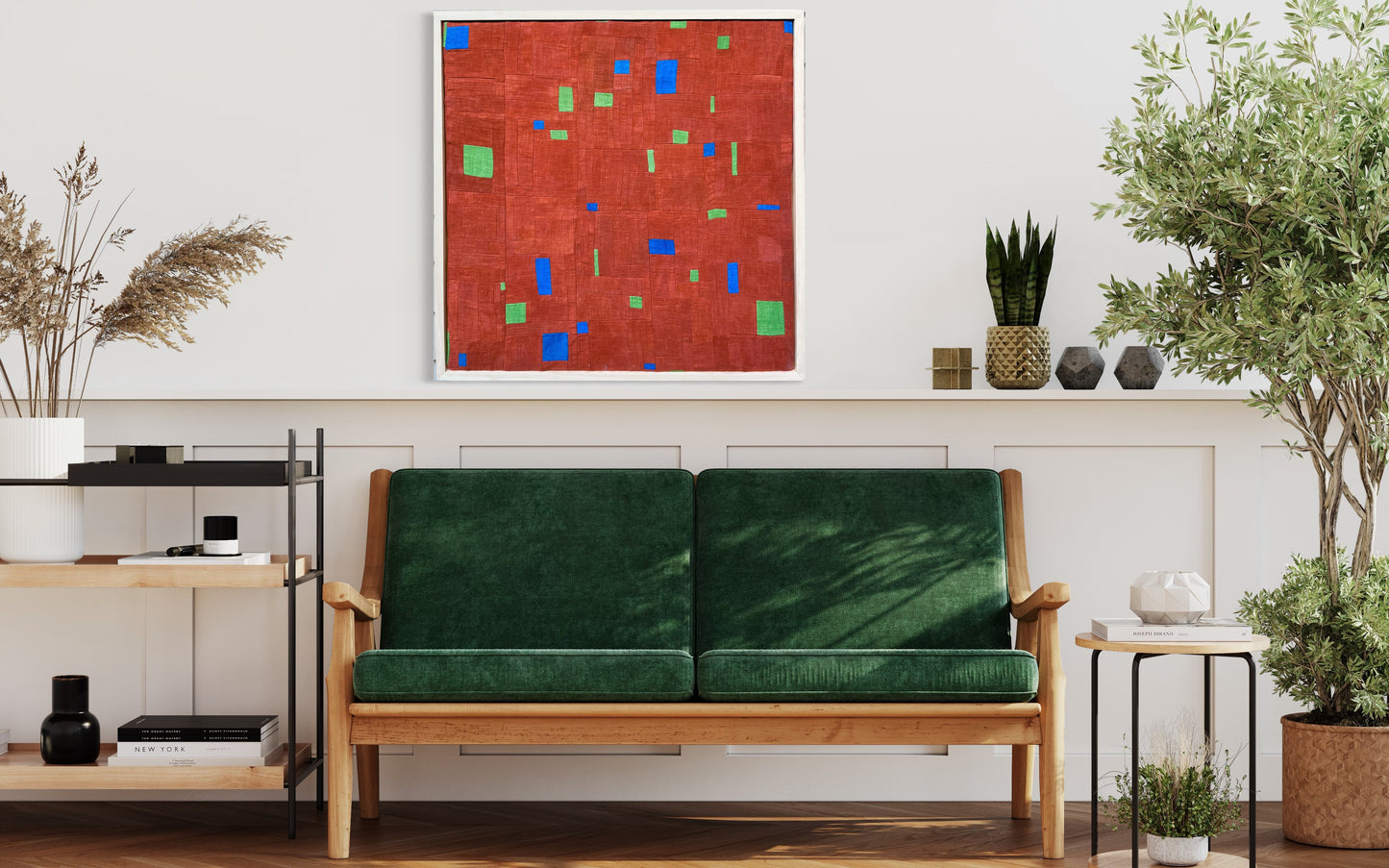 30” x 31” deep orange