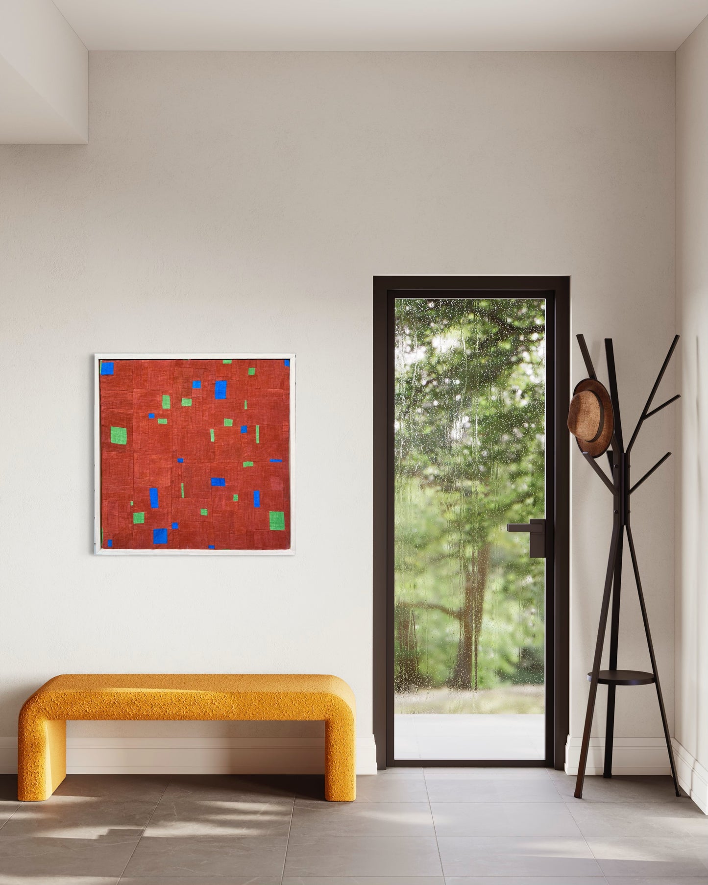 30” x 31” deep orange