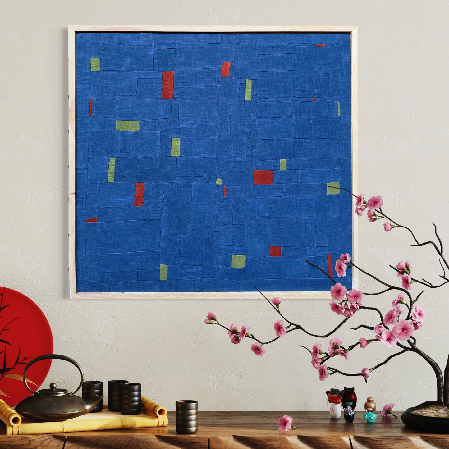 33” x 35” blue